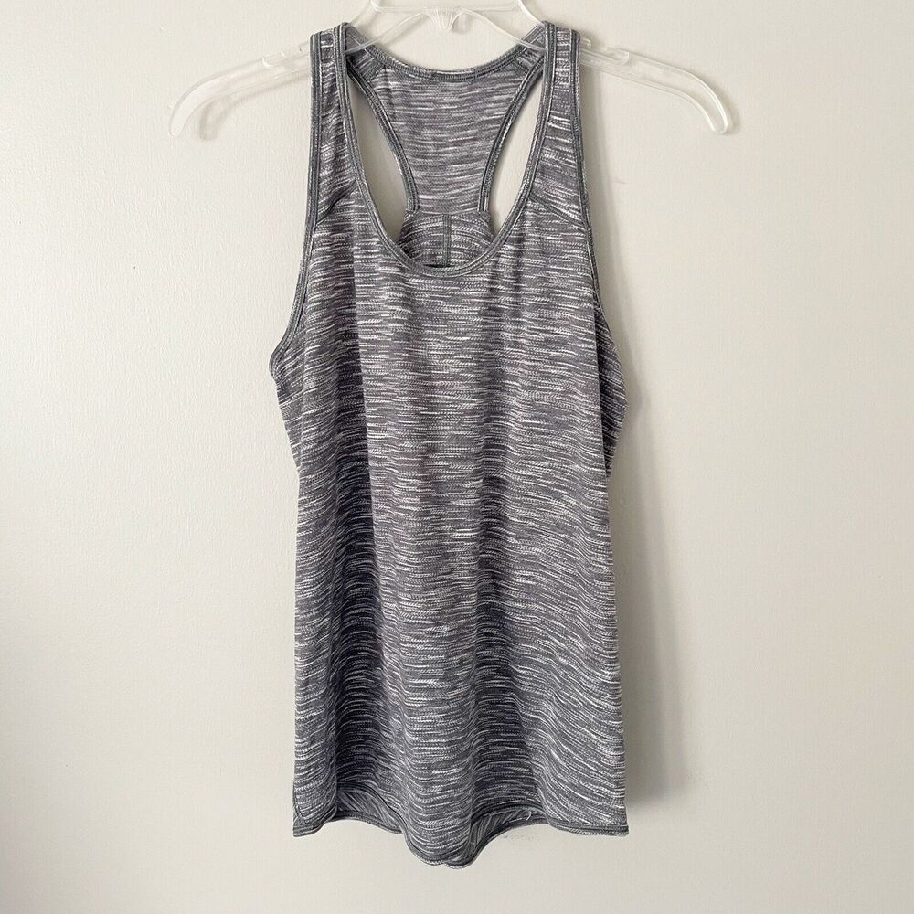Lululemon Size 8 Essential Tank Workout Athletic Sleeveless Gray Heathered
